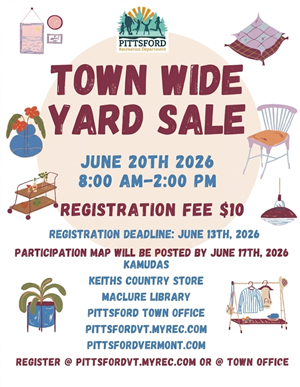 Town wide yard sale